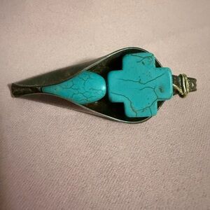 Turquoise Stone Silver pendant